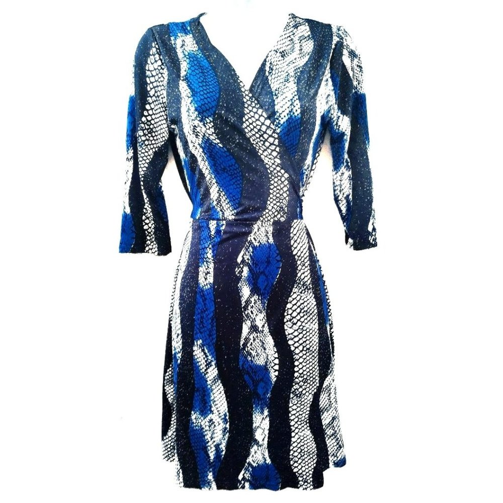 White Mark - Printed Wrap Dress